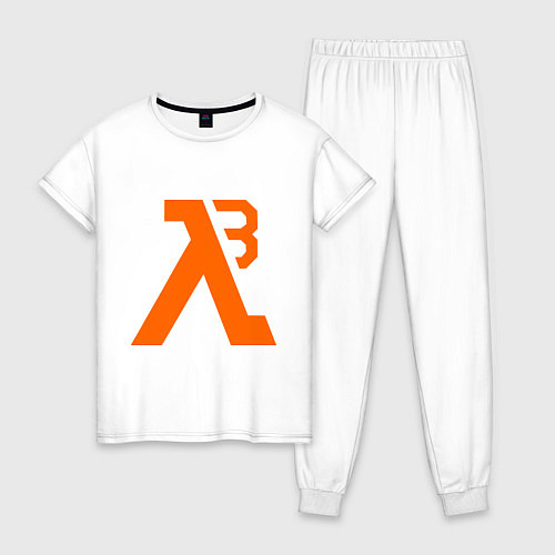 Женская пижама Half-Life 3: Orange / Белый – фото 1
