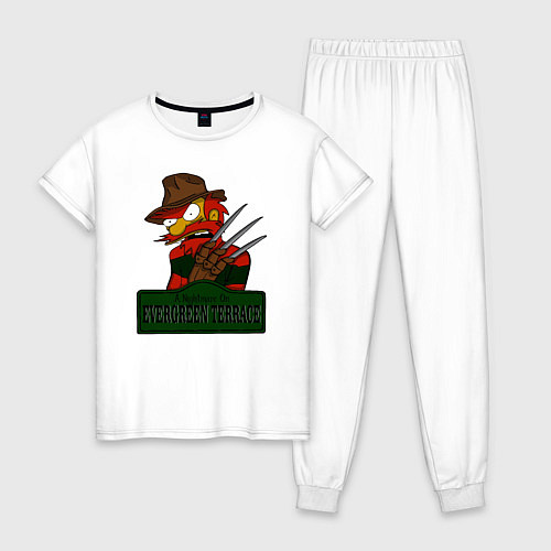 Женская пижама Freddy: Evergreen Terrace / Белый – фото 1