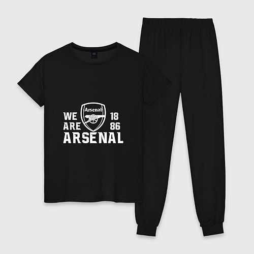Женская пижама We are Arsenal 1886 / Черный – фото 1