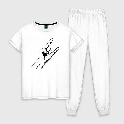 Женская пижама It's Metal / Белый – фото 1