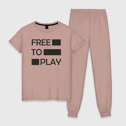 Женская пижама Free to play / Пыльно-розовый – фото 1