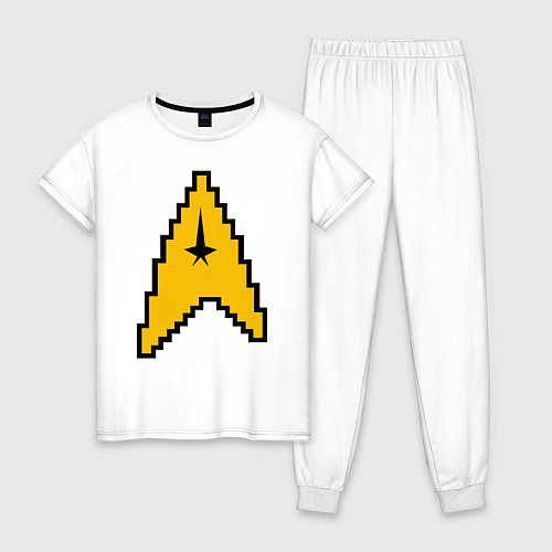 Женская пижама Star Trek: 8 bit / Белый – фото 1