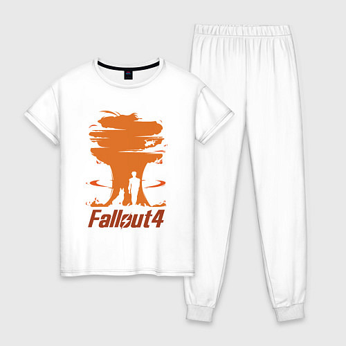 Женская пижама Fallout 4: Atomic Bomb / Белый – фото 1