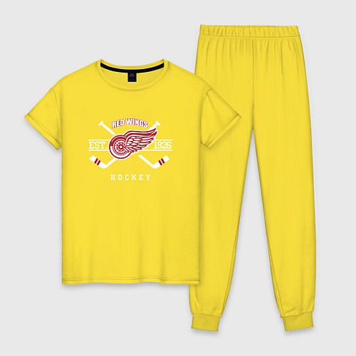 Женская пижама Detroit Red Wings: Est.1926 / Желтый – фото 1