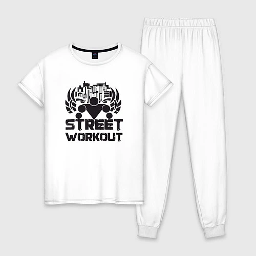 Женская пижама Street workout / Белый – фото 1