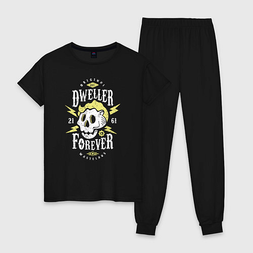 Женская пижама Dweller Forever / Черный – фото 1