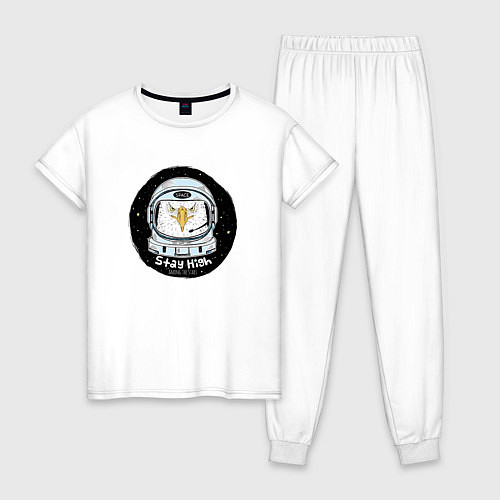 Женская пижама Космонавт 7.7 / Белый – фото 1