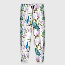 Женские брюки Цветы и бабочки 6