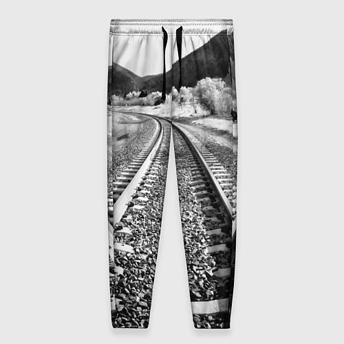 Женские брюки Железная дорога / 3D-принт – фото 1