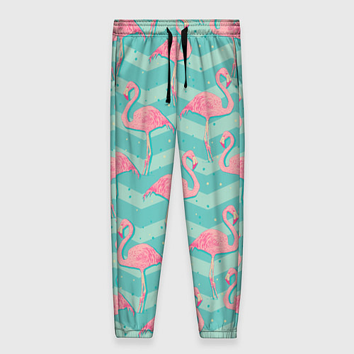Женские брюки Flamingo Pattern / 3D-принт – фото 1