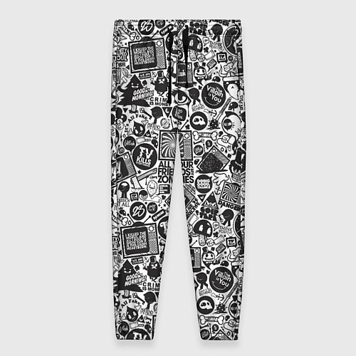 Женские брюки Стикербомбинг / 3D-принт – фото 1