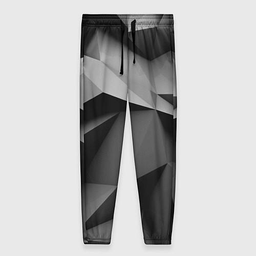 Женские брюки Gray abstraction / 3D-принт – фото 1