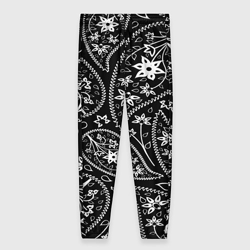 Женские брюки Black cucumber pattern / 3D-принт – фото 1