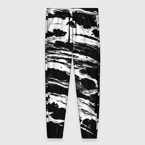 Женские брюки Gray color abstract / 3D-принт – фото 1
