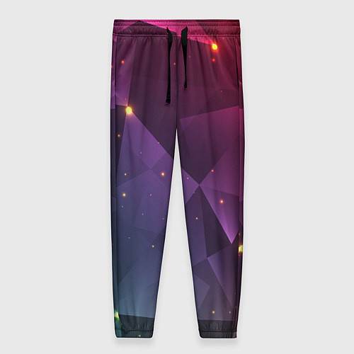 Женские брюки Colorful triangles / 3D-принт – фото 1