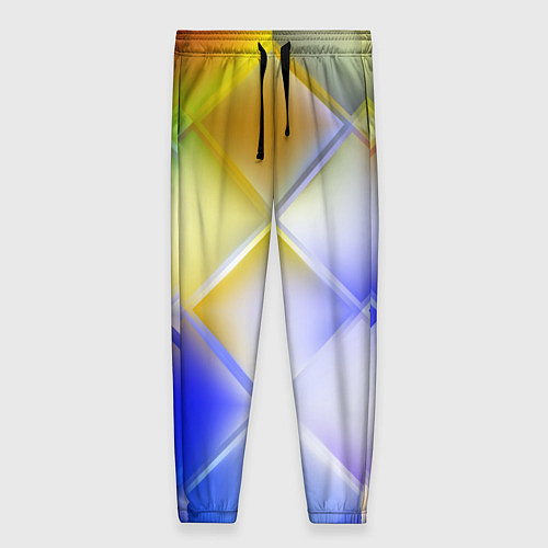 Женские брюки Colorful squares / 3D-принт – фото 1