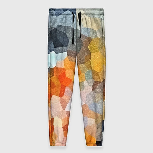 Женские брюки Мозаика в блеске / 3D-принт – фото 1
