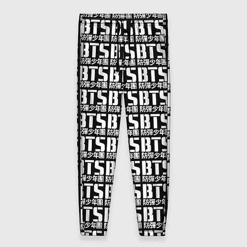 Женские брюки BTS K-pop pattern / 3D-принт – фото 1