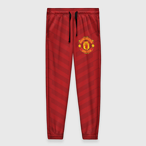 Женские брюки Manchester United: Red Lines / 3D-принт – фото 1
