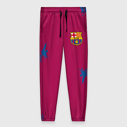 Женские брюки FC Barcelona: Purple Original / 3D-принт – фото 1