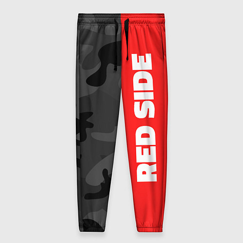 Женские брюки Military Red Side / 3D-принт – фото 1