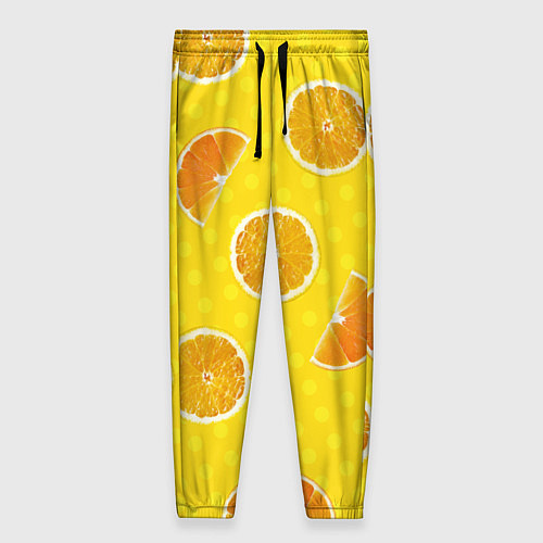 Женские брюки Апельсиновое настроение / 3D-принт – фото 1