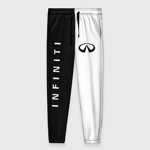 Женские брюки Infiniti: Black & White / 3D-принт – фото 1