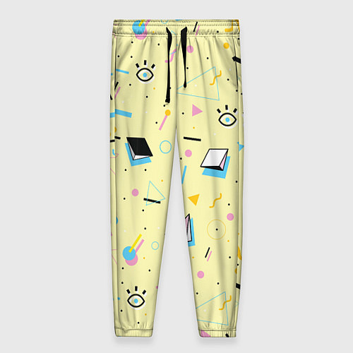 Женские брюки Минималистичная геометрия / 3D-принт – фото 1