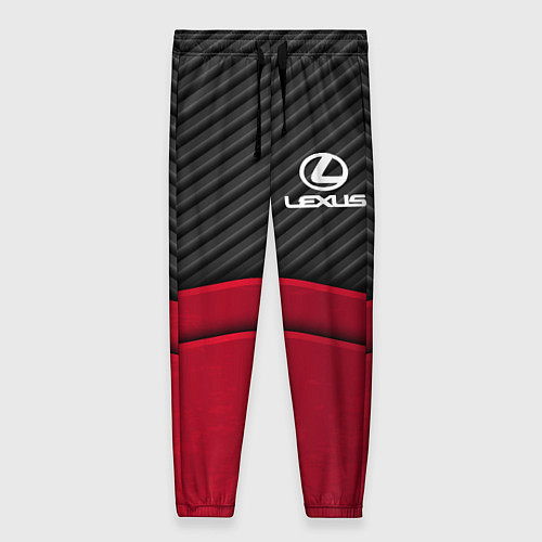 Женские брюки Lexus: Red Carbon / 3D-принт – фото 1