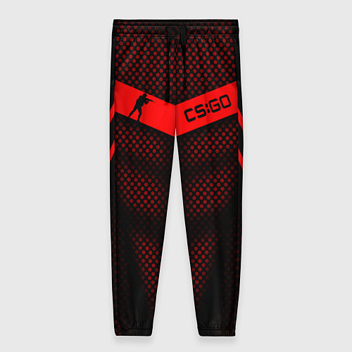 Женские брюки CS:GO Red Carbon / 3D-принт – фото 1