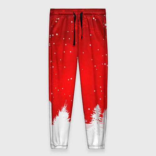 Женские брюки Christmas pattern / 3D-принт – фото 1