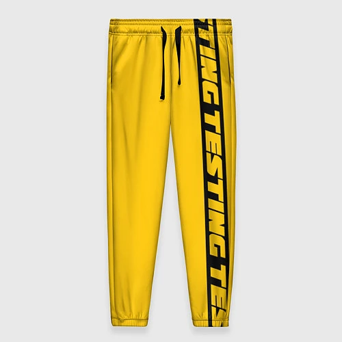 Женские брюки ASAP Rocky: Yellow Testing / 3D-принт – фото 1
