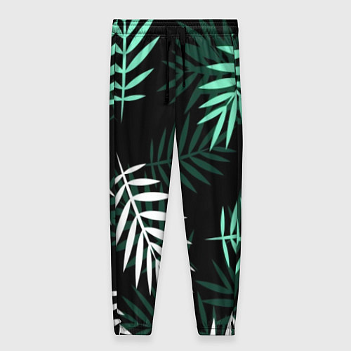 Женские брюки Листья пальмы / 3D-принт – фото 1