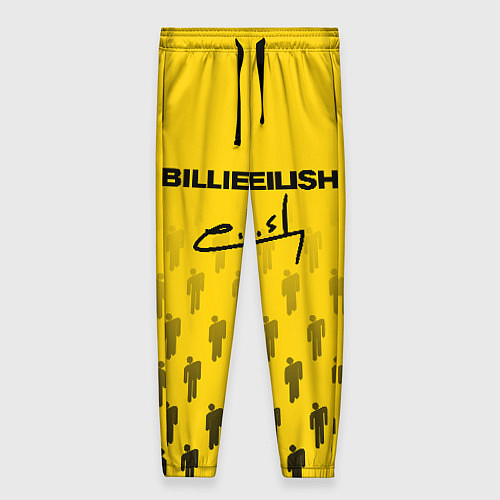 Женские брюки Billie Eilish: Yellow Autograph / 3D-принт – фото 1