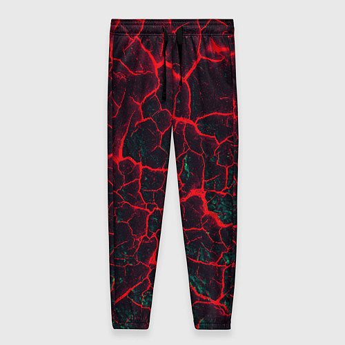 Женские брюки Молнии красные абстрактные / 3D-принт – фото 1