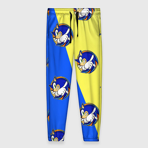 Женские брюки Sonic - Соник / 3D-принт – фото 1