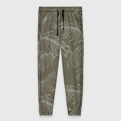 Женские брюки Листья пальмы