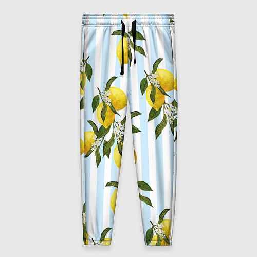 Женские брюки Лимоны / 3D-принт – фото 1