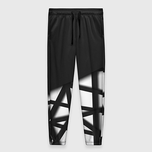 Женские брюки BLACK GEOMETRY / 3D-принт – фото 1