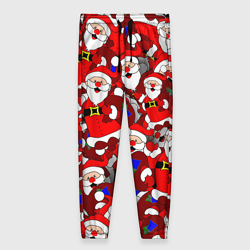 Женские брюки Русский Санта Клаус / 3D-принт – фото 1