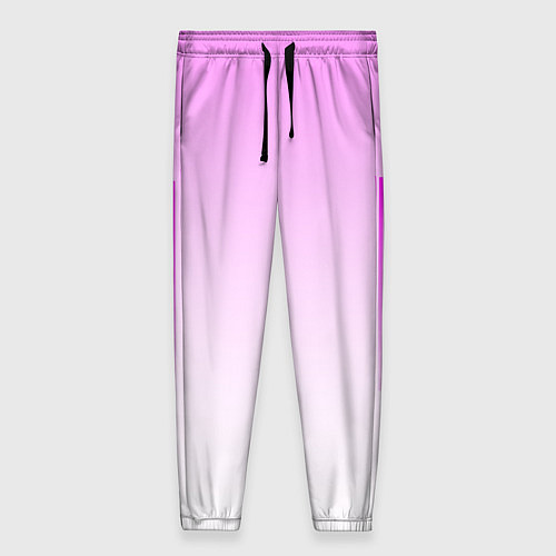 Женские брюки Неоновые линии на градиенте / 3D-принт – фото 1