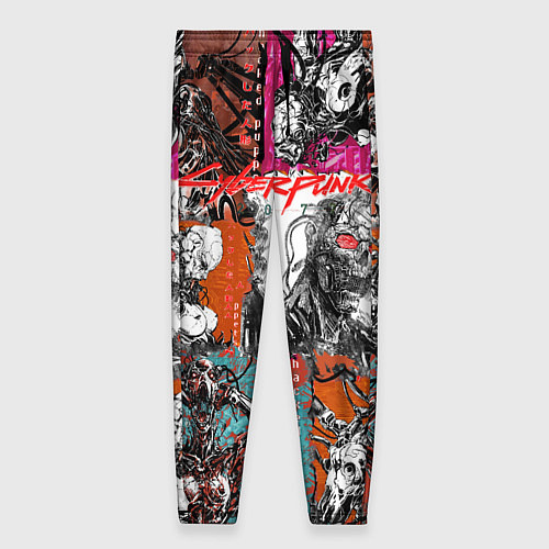 Женские брюки Cyberpunk 2077 / 3D-принт – фото 1