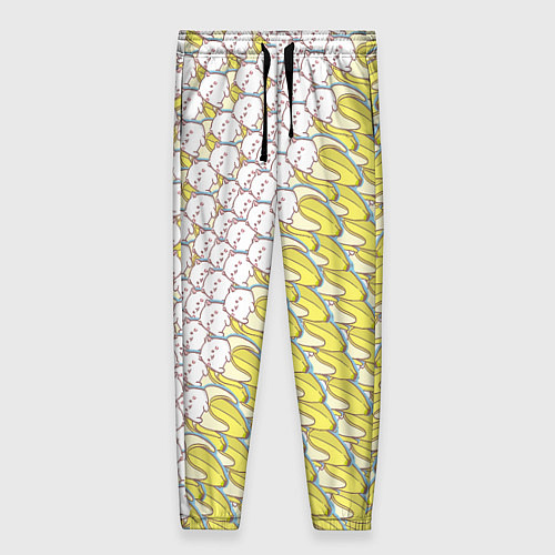 Женские брюки Банана-котики / 3D-принт – фото 1