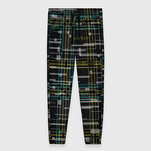 Женские брюки Cyberpunk Tartan / 3D-принт – фото 1