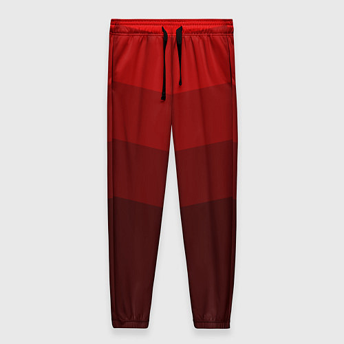 Женские брюки Красный Градиент / 3D-принт – фото 1