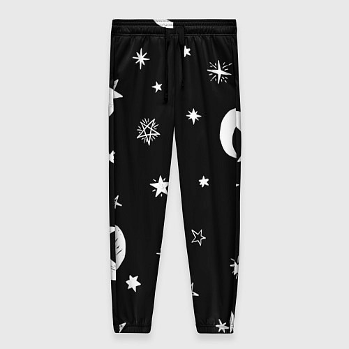 Женские брюки Звездное небо / 3D-принт – фото 1