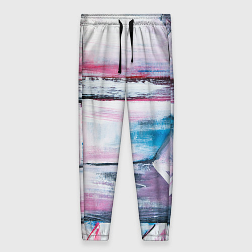 Женские брюки Цветные мелки / 3D-принт – фото 1