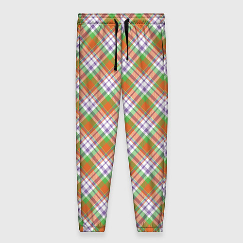 Женские брюки Узор в клетку / 3D-принт – фото 1