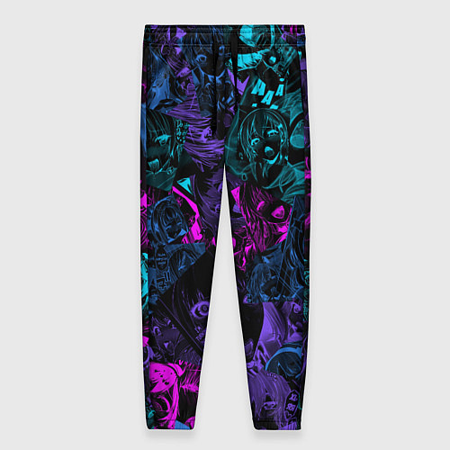 Женские брюки Neon Ahegao / 3D-принт – фото 1