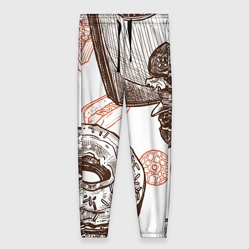 Женские брюки Вкусности / 3D-принт – фото 1